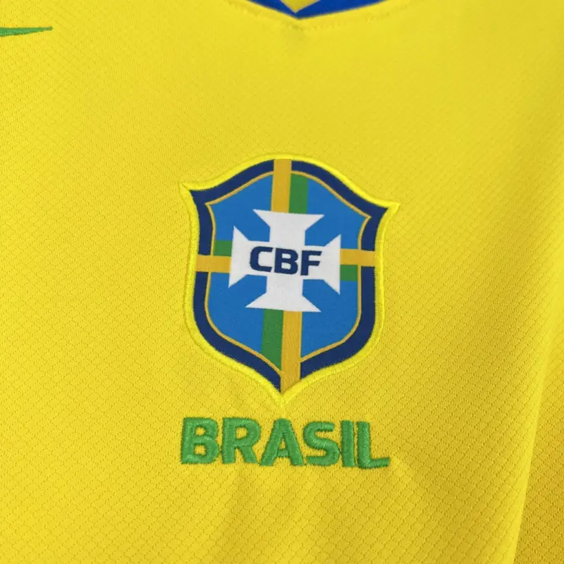 Camisa do Brasil Amarela Home Escudo