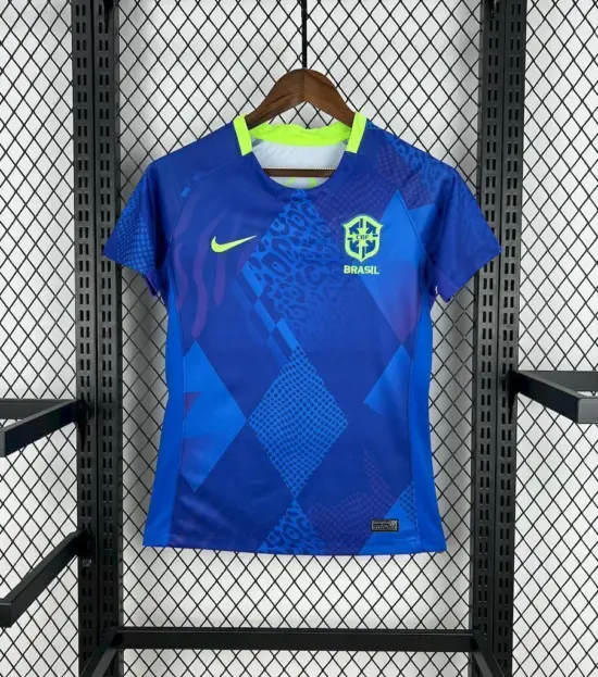 camisa do brasil azul feminina