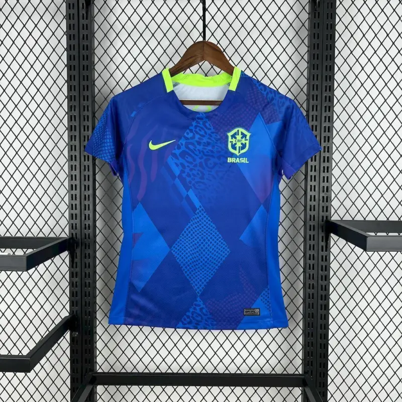 camisa do brasil azul feminina